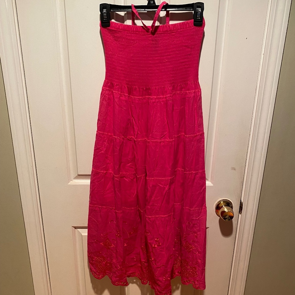 Pretty in hot pink sundress